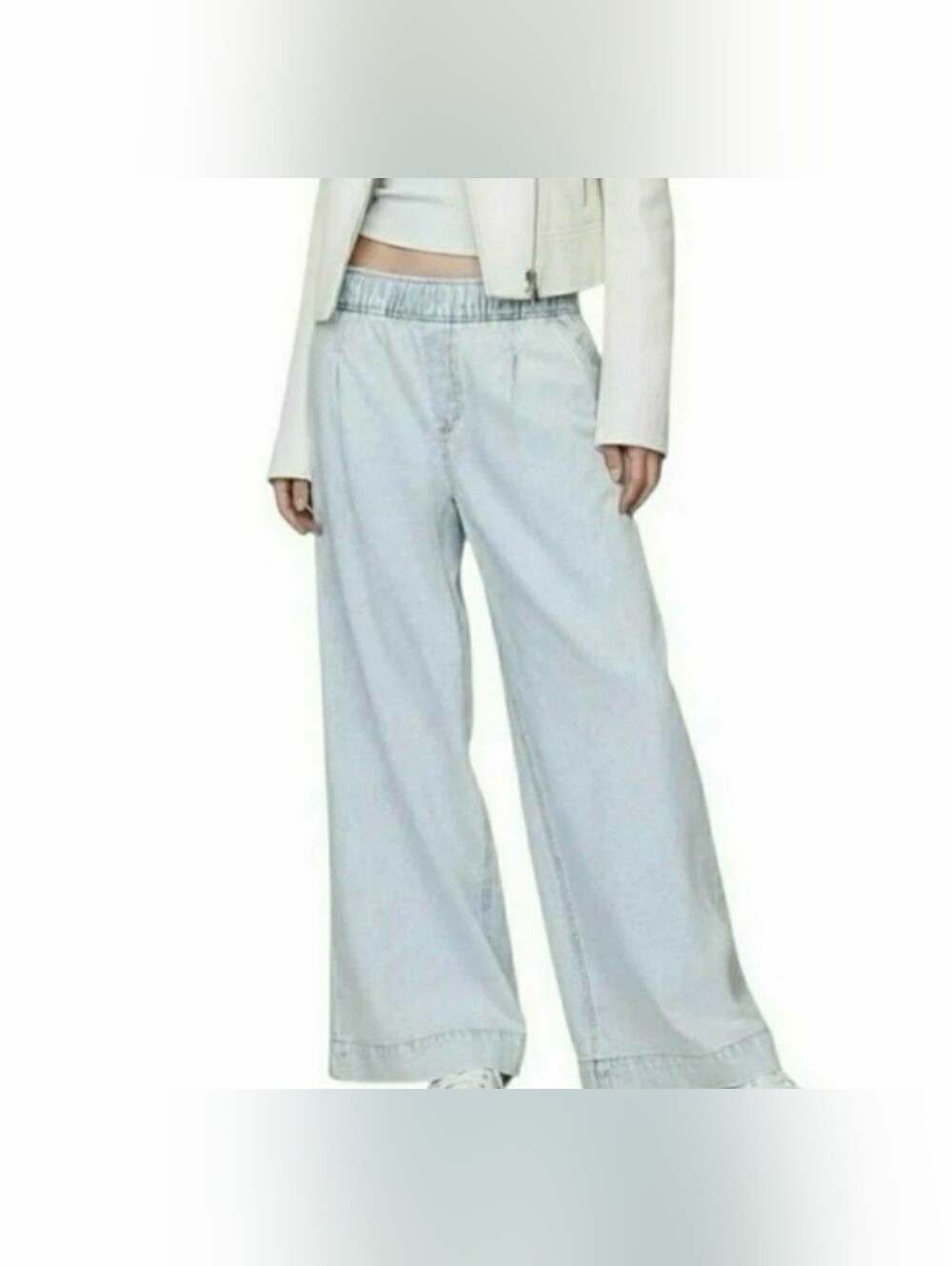 GAP WIDE LEG DRAWSTRING ULTRASOFT DENIM